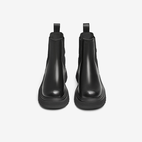 TATA/他她2024冬商场同款时尚休闲切尔西靴女新款CEA01DD4