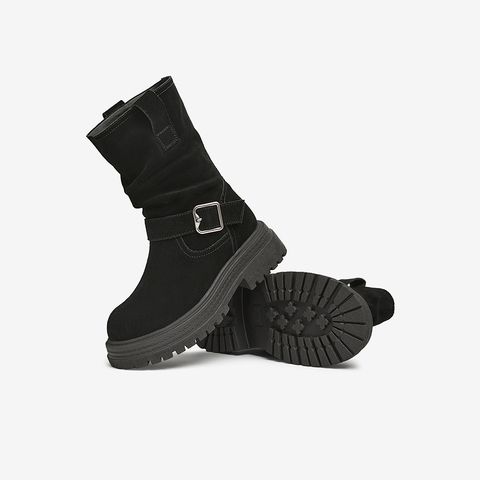 TATA/他她2024冬商场同款时尚休闲时装短靴女新款CYR01DS4