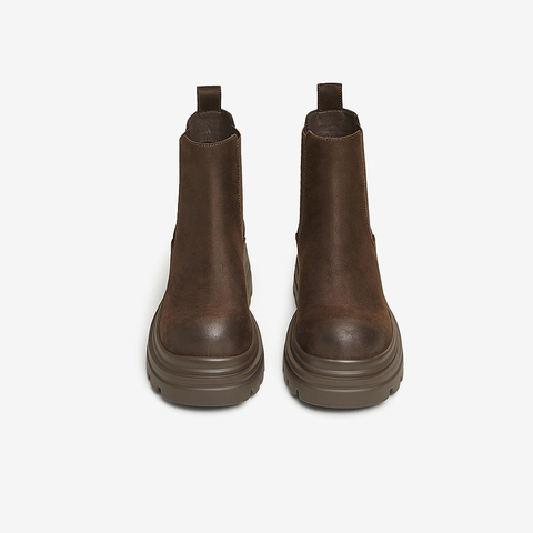 TATA/他她2024冬商场同款时尚休闲切尔西靴女新款CYS01DD4