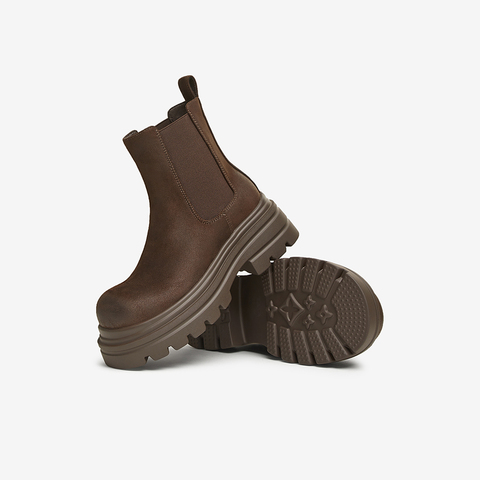 TATA/他她2024冬商场同款时尚休闲切尔西靴女新款CYS01DD4