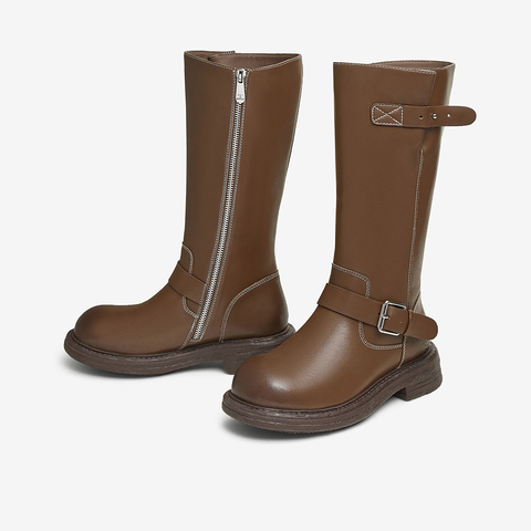 TATA/他她2024冬时尚休闲女时装长靴新款CX602DG4