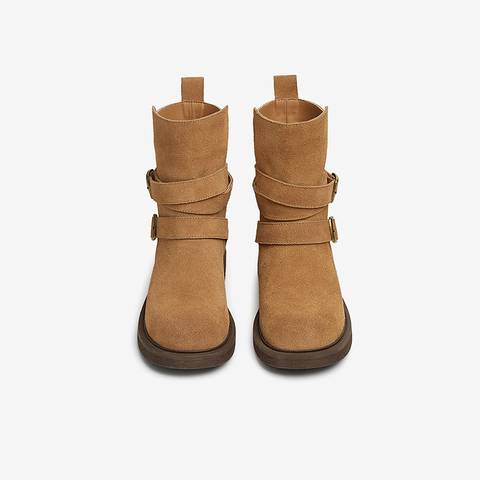 TATA/他她2024冬商场同款时尚休闲时装短靴女新款CYN01DZ4