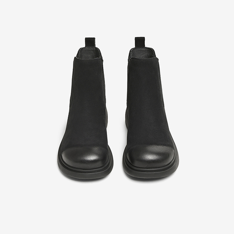 TATA/他她2024冬商场同款时尚休闲切尔西靴女新款7C842DD4