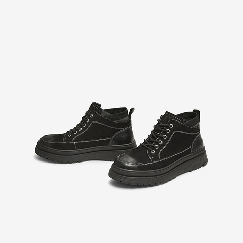 TATA/他她2024冬商场同款时尚休闲马丁靴男新款TDW02DD4