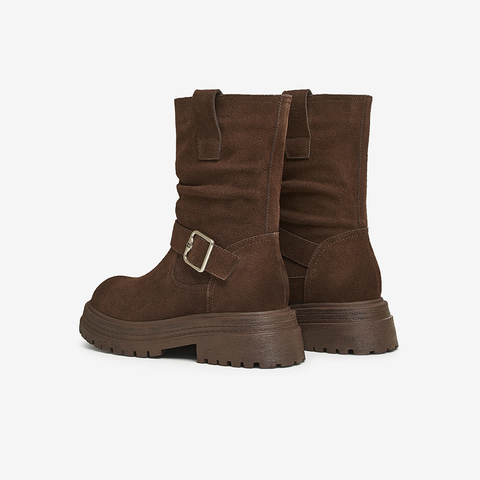 TATA/他她2024冬商场同款时尚休闲时装短靴女新款CYR01DS4