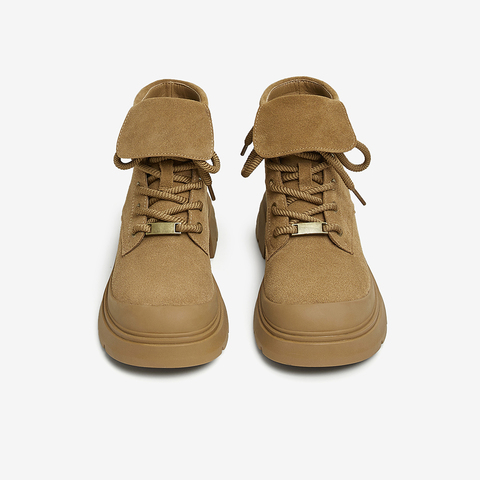 TATA/他她2024冬商场同款时尚休闲马丁靴（翻盖）女新款CZ401DD4