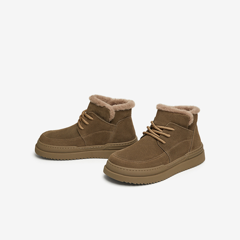 TATA/他她2024冬商场同款时尚休闲雪地靴男新款OEX01DD4