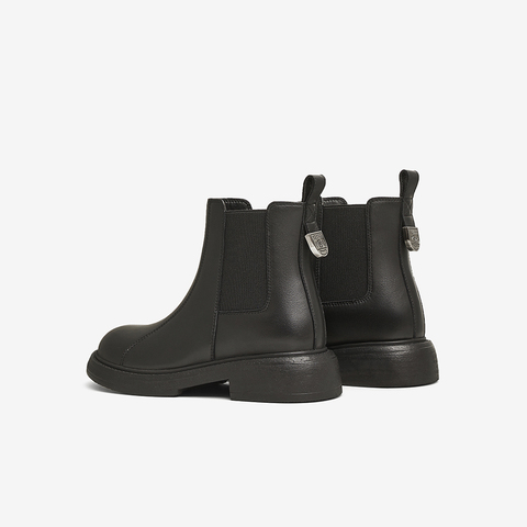 TATA/他她2024冬商场同款时尚休闲切尔西靴女新款WXB03DD4