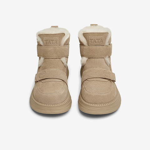 TATA/他她2024冬商场同款时尚休闲雪地靴女新款CYY01DD4