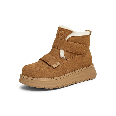 TATA/他她2024冬商场同款时尚休闲雪地靴女新款CYY01DD4