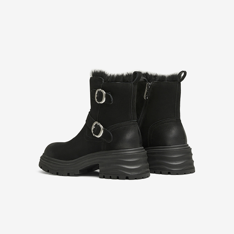 TATA/他她2024冬商场同款时尚休闲时装短靴女新款CZA02DD4