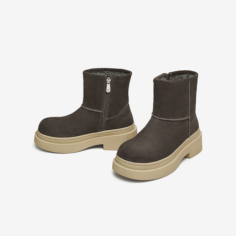 TATA/他她2024冬时尚休闲时装短靴女新款CW501DD4