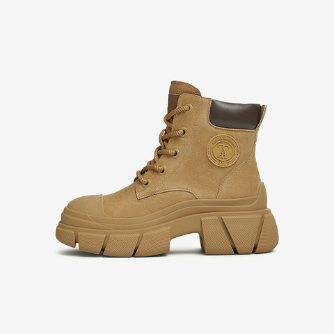 TATA/他她2024冬商场同款时尚休闲工装鞋女新款CCE01DD4