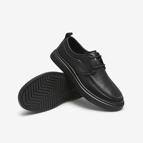 Tata/他她2024冬时尚经典百搭系带休闲男皮鞋VVK01DM4