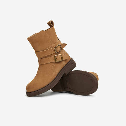 TATA/他她2024冬商场同款时尚休闲时装短靴女新款CYN01DZ4
