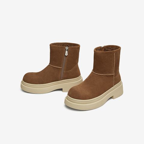 TATA/他她2024冬时尚休闲时装短靴女新款CW501DD4