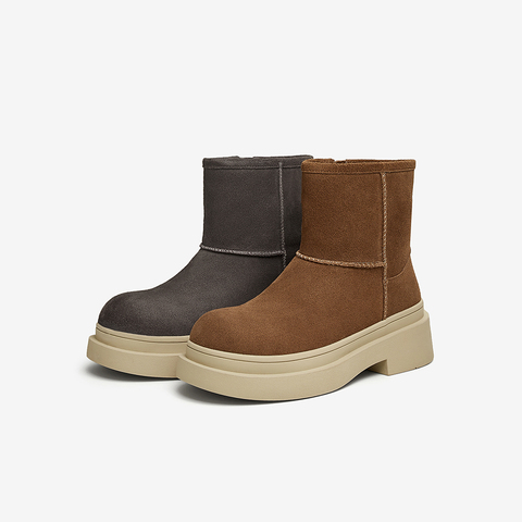TATA/他她2024冬时尚休闲时装短靴女新款CW501DD4