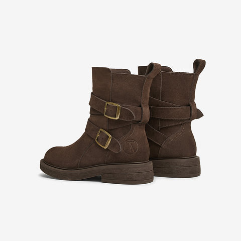 TATA/他她2024冬商场同款时尚休闲时装短靴女新款CYN01DZ4