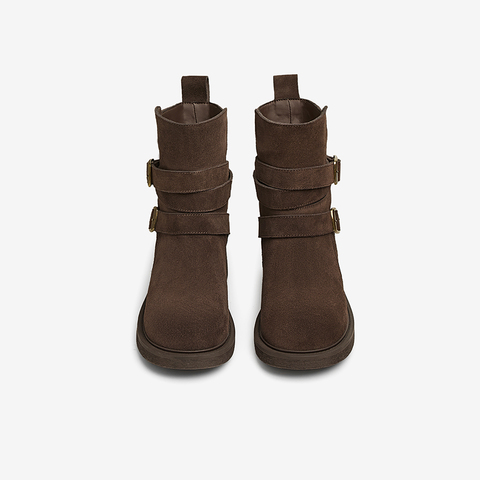 TATA/他她2024冬商场同款时尚休闲时装短靴女新款CYN01DZ4