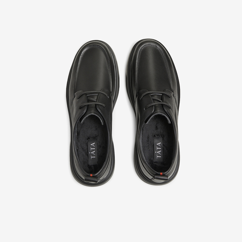 Tata/他她2024冬时尚经典百搭系带男皮鞋VVK01DM4