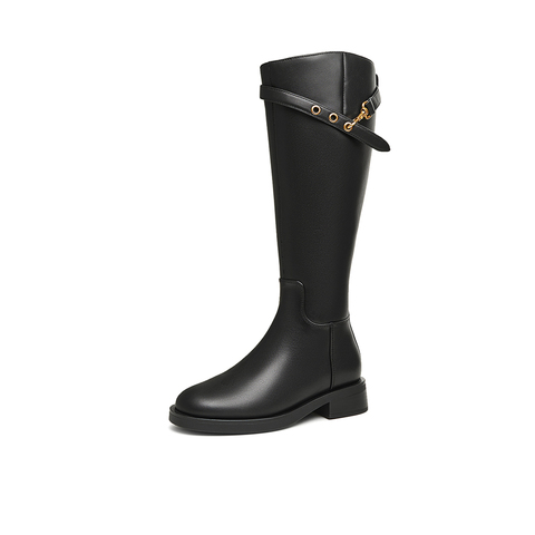 TATA/他她2024冬商场同款时尚休闲时装长靴女新款7TG88DG4