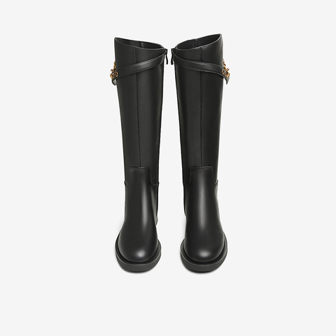 TATA/他她2024冬商场同款时尚休闲时装长靴女新款7TG88DG4