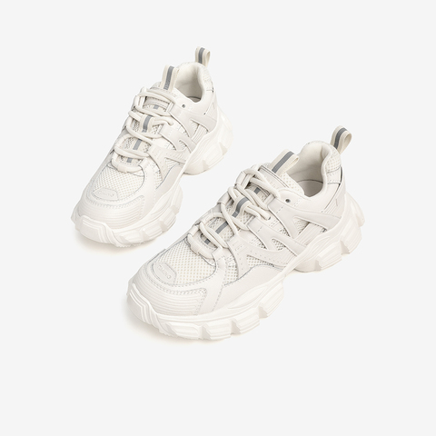 Tata/他她2024春拼接绑带运动女休闲鞋老爹鞋女GZT01AM4