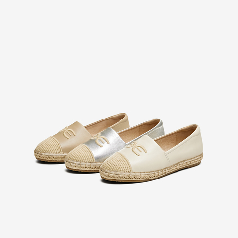 TATA/他她2024夏时尚简约休闲风平跟圆头女鞋单鞋DWCL1BA4