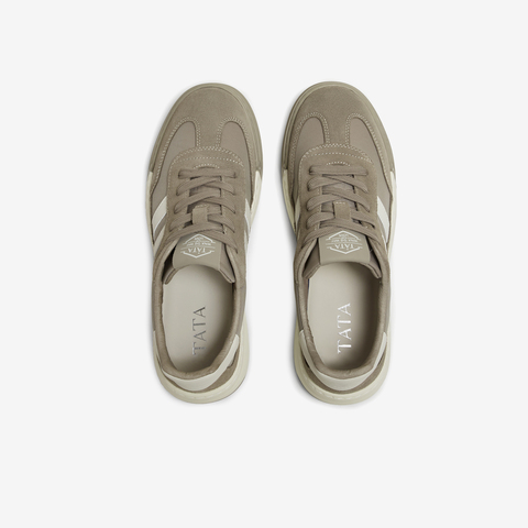 TATA/他她2024春时尚休闲厚底撞色百搭德训板鞋男鞋QDR01AM4