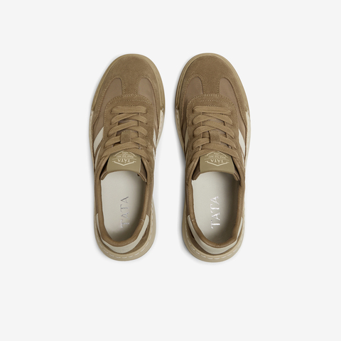 TATA/他她2024春时尚休闲厚底撞色百搭德训板鞋男鞋QDR01AM4