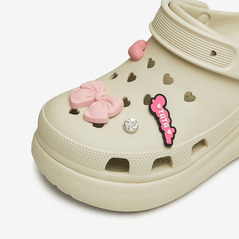 TATA/他她2024秋透气厚底软底休闲包头洞洞鞋DWGN1CH4