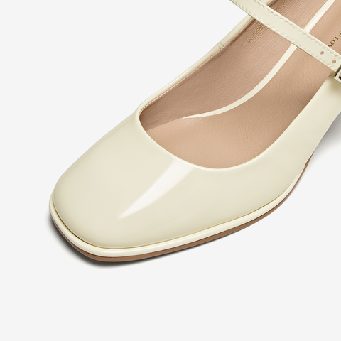 TATA/他她2024夏时尚简约百搭纯色玛丽珍女W7ZA1BQ4