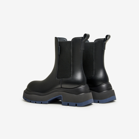 Tata/他她2024冬商场同款纯色百搭切尔西靴女新款WJZ01DZ4