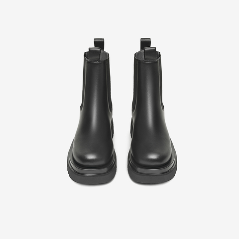 Tata他她2024冬中跟切尔西单靴女冬休闲短靴GXB01DD4