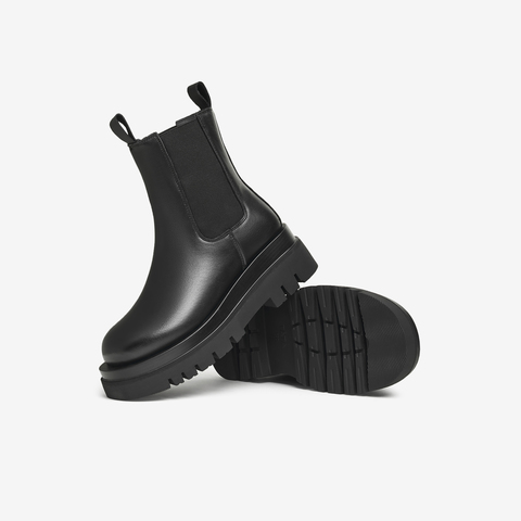 Tata他她2024冬中跟切尔西单靴女冬休闲短靴GXB01DD4