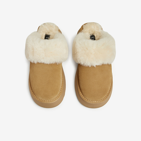 TATA/他她2024秋时尚休闲毛毛单鞋女新款WDX38CH4