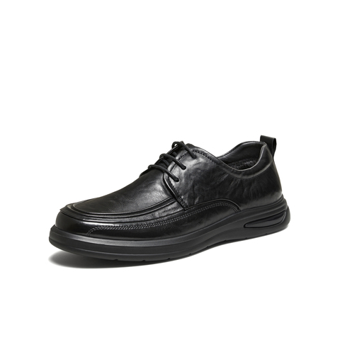 TATA/他她2024春纯色舒适百搭休闲皮鞋男新款MEZ02AM4