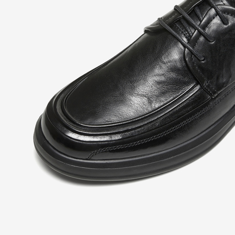 TATA/他她2024春纯色舒适百搭休闲皮鞋男新款MEZ02AM4