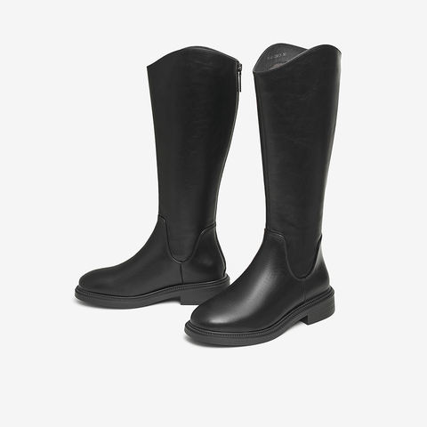 Tata/他她2024冬潮流百搭简约时装靴女新款G5JA1DG4