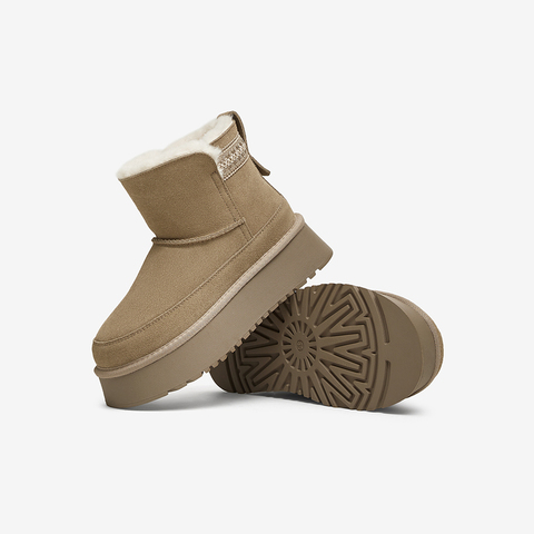 TATA/他她2024冬商场同款时尚休闲雪地靴女新款WDX39DD4