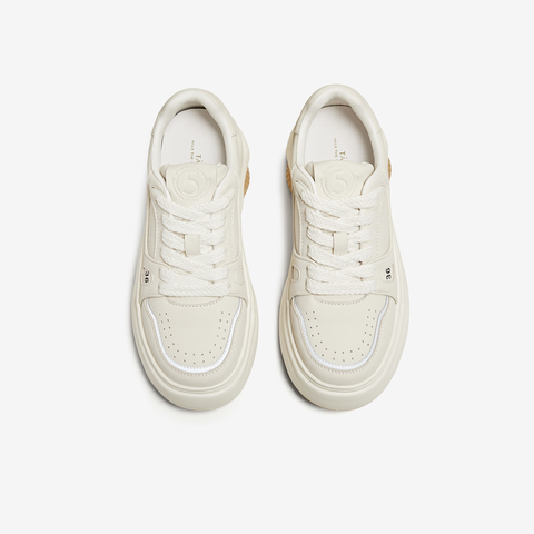 TATA/他她2024夏时尚厚底百搭拼接休闲板鞋WED01BM4