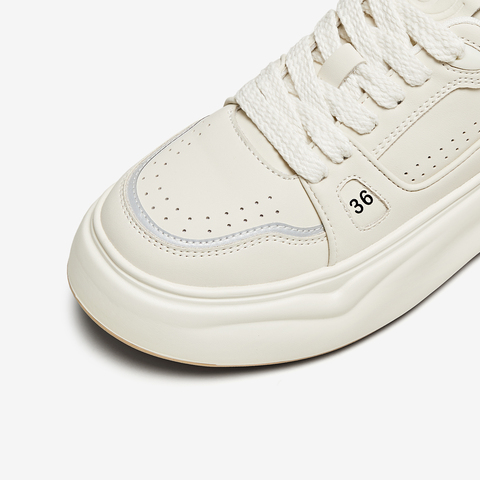 TATA/他她2024夏时尚厚底百搭拼接休闲板鞋WED01BM4