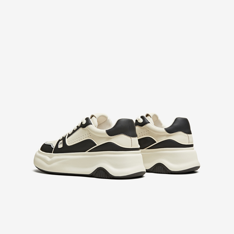 TATA/他她2024夏时尚厚底百搭拼接休闲板鞋WED01BM4