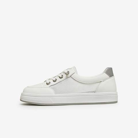 TATA/他她2024春厚底时尚百搭女休闲小白鞋WM701AM4