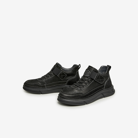 TATA/他她2024冬时尚简约百搭男士工装靴OBM01DD4