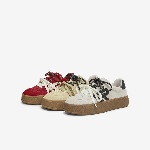 TATA/他她2025春时尚休闲德训鞋女新款GLD02AM5