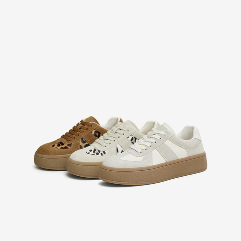 TATA/他她2025春时尚休闲德训鞋女新款GLC01AM5