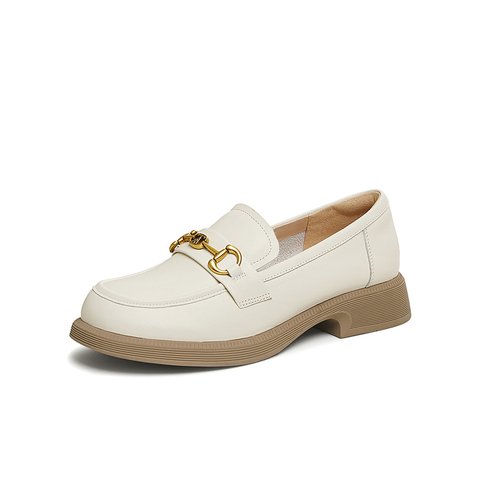 TATA/他她2025春商场同款时尚简约休闲女乐福鞋新款CYM01AA5