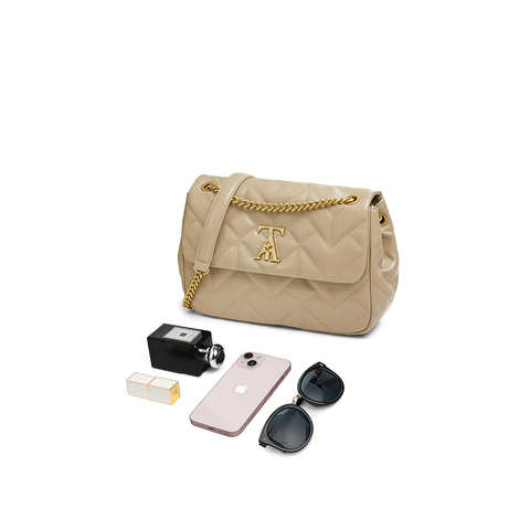 TATA/他她2025春商场同款时尚休闲绗缝包女新款X3426AX5