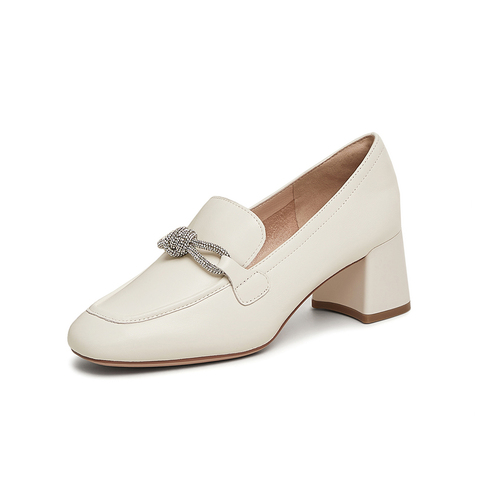 TATA/他她2025春商场同款时尚休闲乐福鞋女新款7BC24AA5